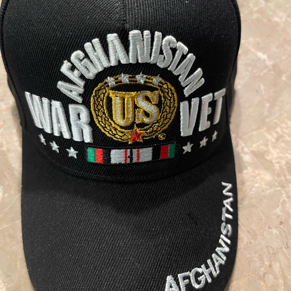 Afghanistan War Veteran Cap Black never worn brand new
